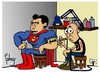 Cartoon: Superman (small) by Palmas tagged suoerman