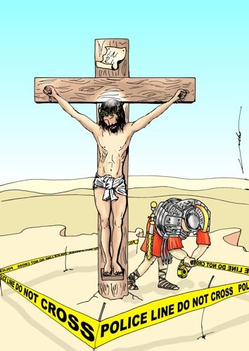Cartoon: CRUZ (medium) by lucholuna tagged religion