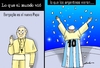 Cartoon: Como ven el Papa en argentina (small) by lucholuna tagged papa,francisco
