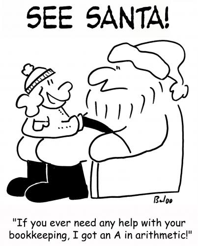 Cartoon: A in arithmetic (medium) by rmay tagged in,arithmetic,santa,claus