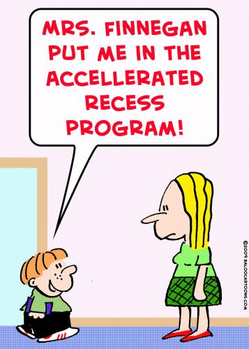 Cartoon: accellerated recess program (medium) by rmay tagged accellerated,recess,program