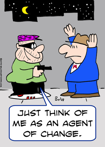 Cartoon: agent of change mugger (medium) by rmay tagged agent,of,change,mugger