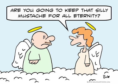 Cartoon: angels silly mustache all eterni (medium) by rmay tagged angels,silly,mustache,all,eternity
