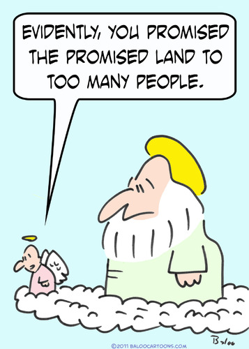 Cartoon: angle god earth promised land (medium) by rmay tagged angle,god,earth,promised,land