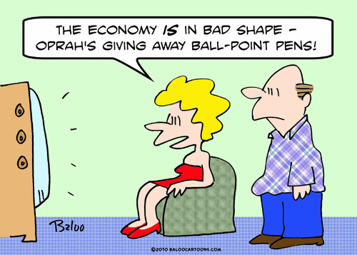 Cartoon: ball point pens oprah giving awa (medium) by rmay tagged ball,point,pens,oprah,giving,awa