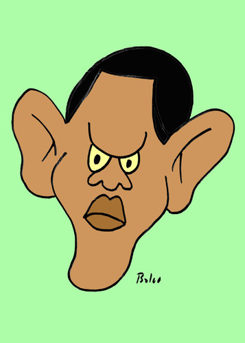 Cartoon: Barack Hussein Obama (medium) by rmay tagged barack,hussein,obama