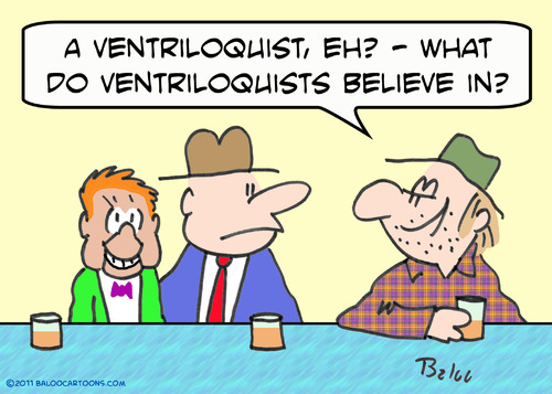 Cartoon: believe ventriloquists bar drunk (medium) by rmay tagged believe,ventriloquists,bar,drunk,dummy
