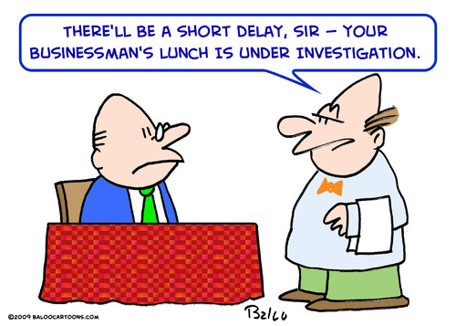 Cartoon: businessmans lunch investigation (medium) by rmay tagged businessmans,lunch,investigation