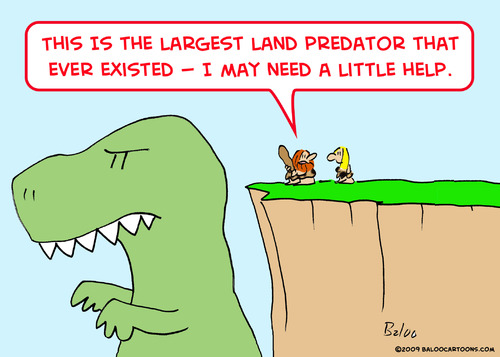 Cartoon: caveman dinosaur need help (medium) by rmay tagged caveman,dinosaur,need,help