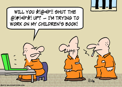 Cartoon: childrens book prisoner criminal (medium) by rmay tagged childrens,book,prisoner,criminal