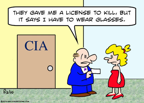 Cartoon: cia have to wear glasses (medium) by rmay tagged cia,have,to,wear,glasses