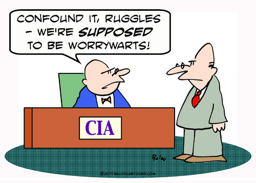 Cartoon: CIA supposed worrywarts (medium) by rmay tagged worrywarts,supposed,cia