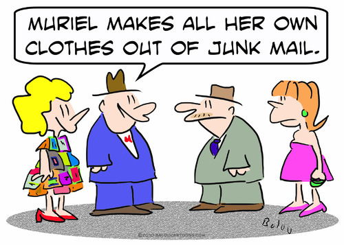 Cartoon: clothes junk mail (medium) by rmay tagged clothes,junk,mail
