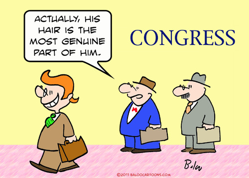 Cartoon: congress hair genuine (medium) by rmay tagged congress,hair,genuine