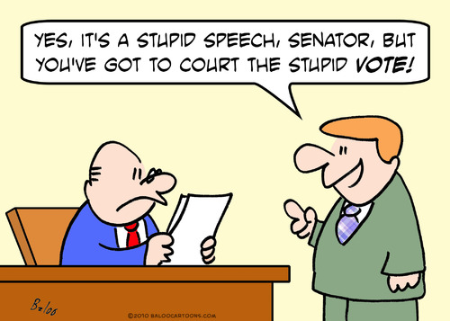 Cartoon: court stupid vote speech senator (medium) by rmay tagged court,stupid,vote,speech,senator