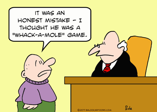 Cartoon: criminal judge whack a mole game (medium) by rmay tagged criminal,judge,whack,mole,game