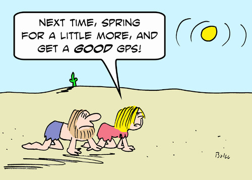 Cartoon: desert crawler good gps (medium) by rmay tagged desert,crawler,good,gps