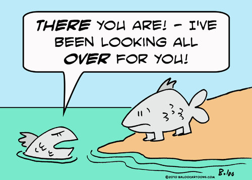 Cartoon: evolution fish feet looking (medium) by rmay tagged evolution,fish,feet,looking