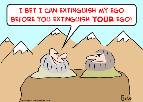Cartoon: extinguish ego gurus (medium) by rmay tagged extinguish,ego,gurus