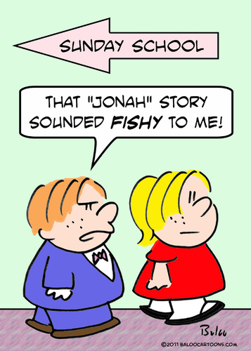 Cartoon: fishy jonah story sunday school (medium) by rmay tagged fishy,jonah,story,sunday,school