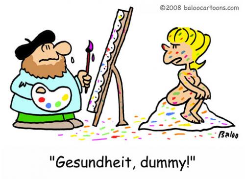 Cartoon: Gesundheit Dummy (medium) by rmay tagged gesundheit,dummy