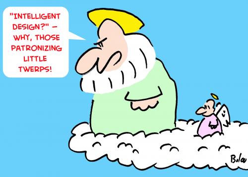 Cartoon: INTELLIGENT DESIGN GOD (medium) by rmay tagged intelligent,design,god