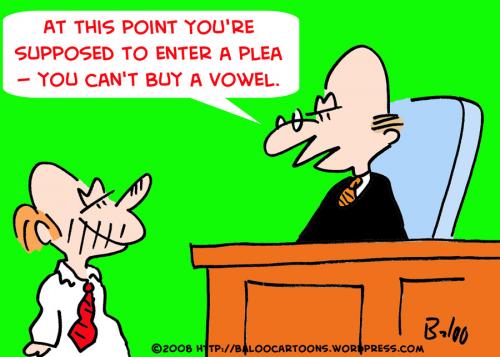 Cartoon: JUDGE BUY A VOWEL (medium) by rmay tagged judge,buy,vowel