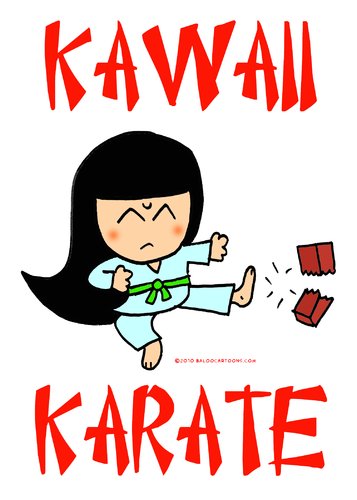 Cartoon: kawaii karate martial arts cute (medium) by rmay tagged kawaii,karate,martial,arts,cute