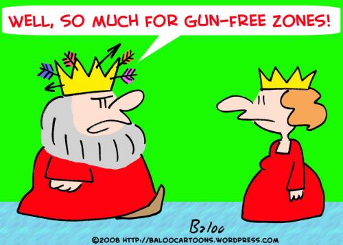 Cartoon: KING GUN FREE ZONES ARROWS (medium) by rmay tagged king,gun,free,zones,arrows