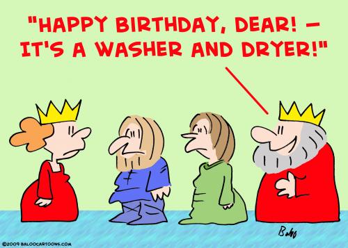 Cartoon: king queen washer dryer (medium) by rmay tagged king,queen,washer,dryer