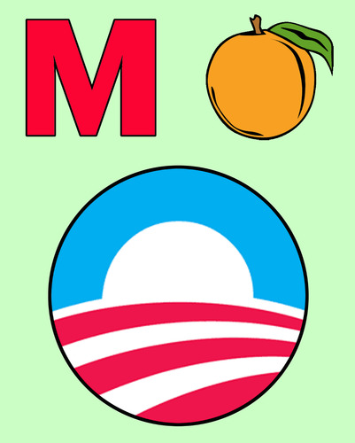 Cartoon: M Peach Obama (medium) by rmay tagged peach,obama