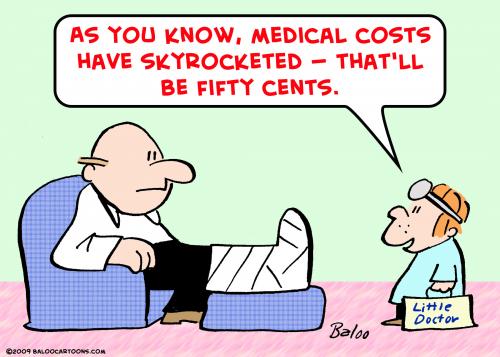 Cartoon: medical costs skyrocketed (medium) by rmay tagged medical,costs,skyrocketed
