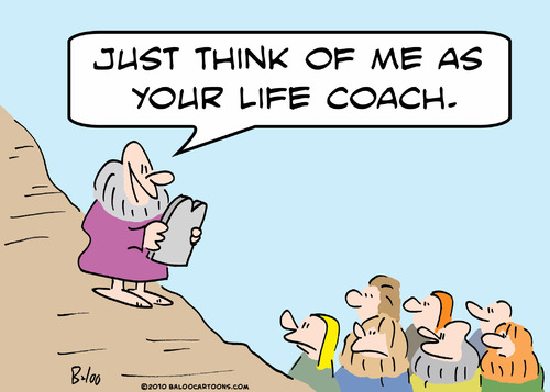 Cartoon: moses life coach (medium) by rmay tagged moses,life,coach