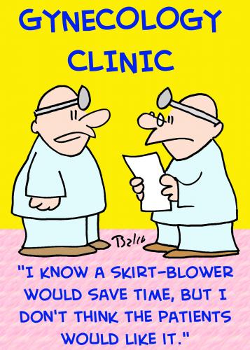 Cartoon: patients gynecology clinic skirt (medium) by rmay tagged patients,gynecology,clinic,skirt