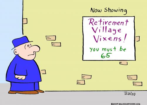 Cartoon: retirement village vixens (medium) by rmay tagged retirement,village,vixens