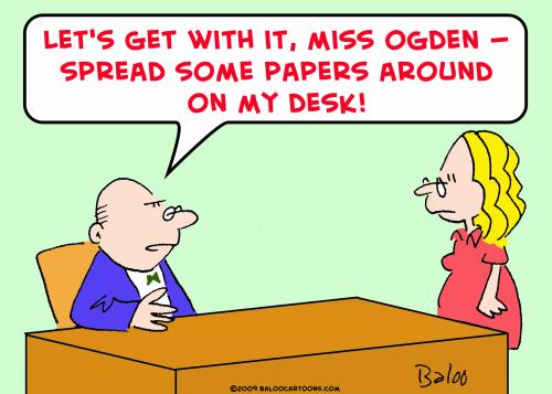 Cartoon: spread papers around (medium) by rmay tagged spread,papers,around