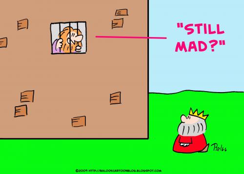 Cartoon: STILL MAD KING (medium) by rmay tagged still,mad,king