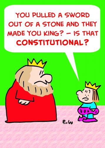 Cartoon: SWORD STONE (medium) by rmay tagged sword,stone,constitutional,king