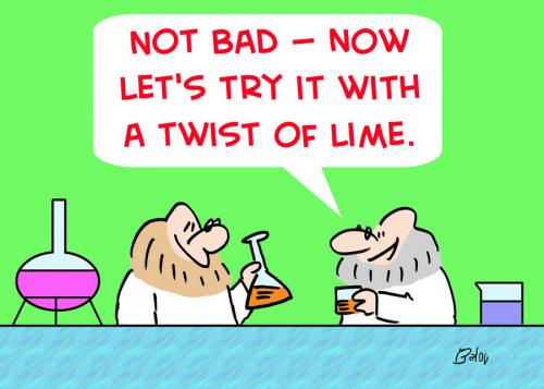Cartoon: TWIST OF LIME SCIENTISTS LAB (medium) by rmay tagged twist,of,lime,scientists,lab
