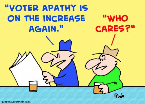 Cartoon: voter apathy (medium) by rmay tagged voter,apathy