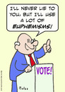 Cartoon: alot of euphemisms (small) by rmay tagged euphemisms,politics