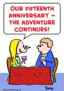 Cartoon: anniversary adventure continues (small) by rmay tagged anniversary,adventure,continues