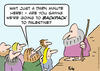 Cartoon: backpack palestine moses god jud (small) by rmay tagged backpack,palestine,moses,god,judaism