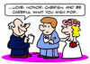 Cartoon: be careful what wish for wedding (small) by rmay tagged be,careful,what,wish,for,wedding