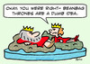 Cartoon: beanbag throne king queen (small) by rmay tagged beanbag,throne,king,queen