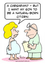 Cartoon: born natural citizen caesarian (small) by rmay tagged born,natural,citizen,caesarian