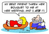 Cartoon: bouquet fat lady wedding ate psy (small) by rmay tagged bouquet,fat,lady,wedding,ate,psy