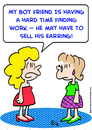 Cartoon: boyfriend work sell earring (small) by rmay tagged boyfriend,work,sell,earring
