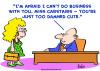 Cartoon: business too damned cute (small) by rmay tagged business,too,damned,cute