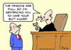 Cartoon: butt kicked judge sentence (small) by rmay tagged butt,kicked,judge,sentence
